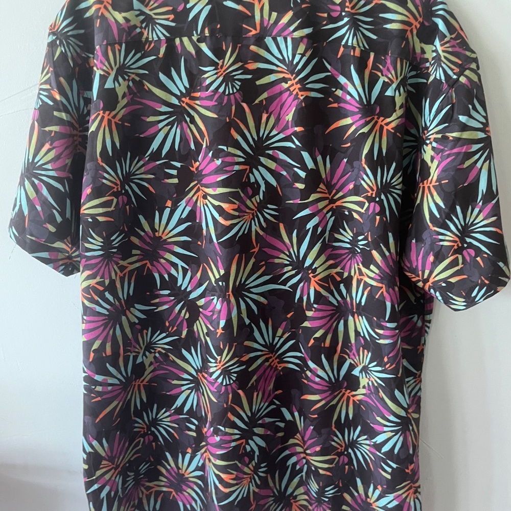Molokai Retro Leaves Button Down Shirt Men’s Size XXL - Picture 2 of 10
